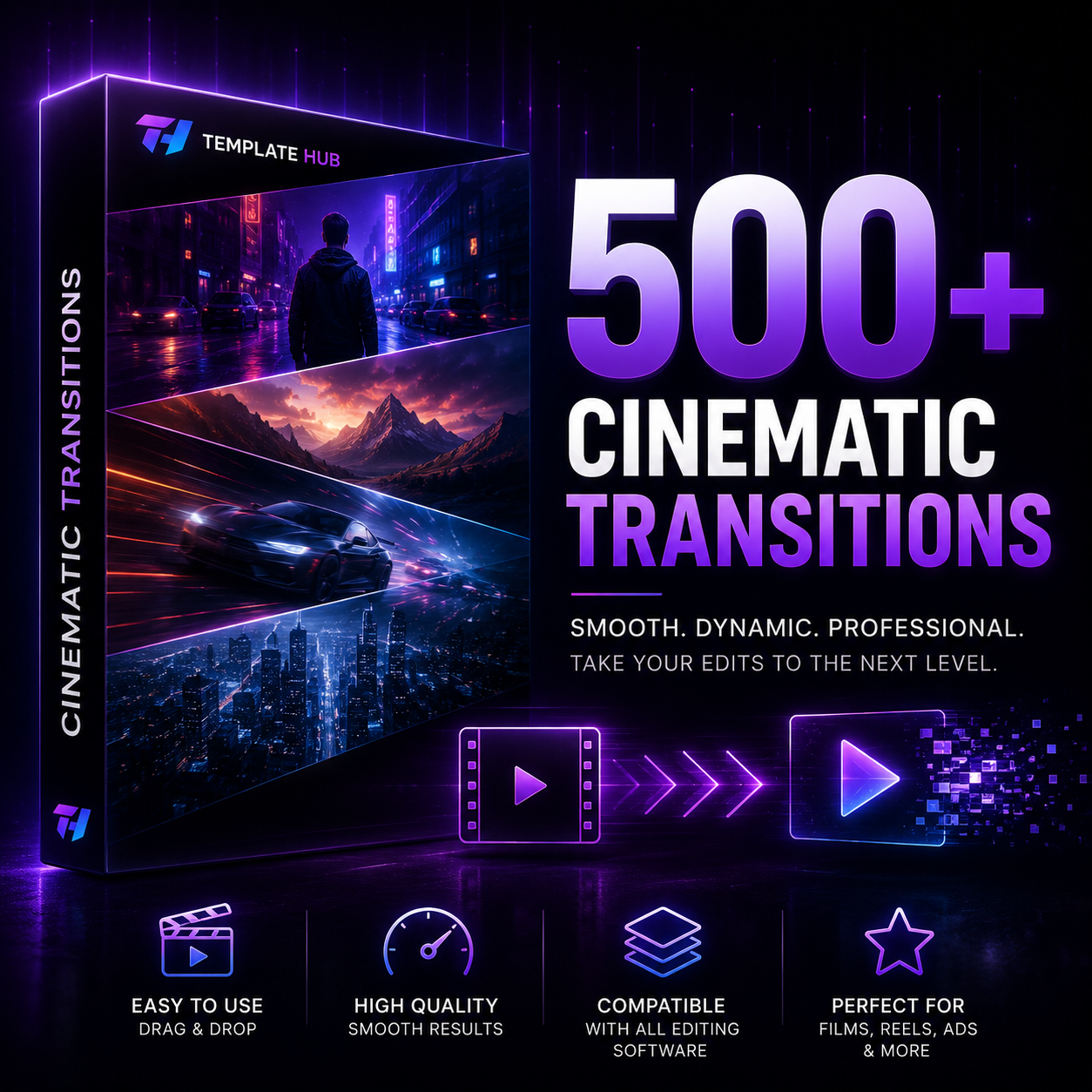 500+ Cinematic Transitions